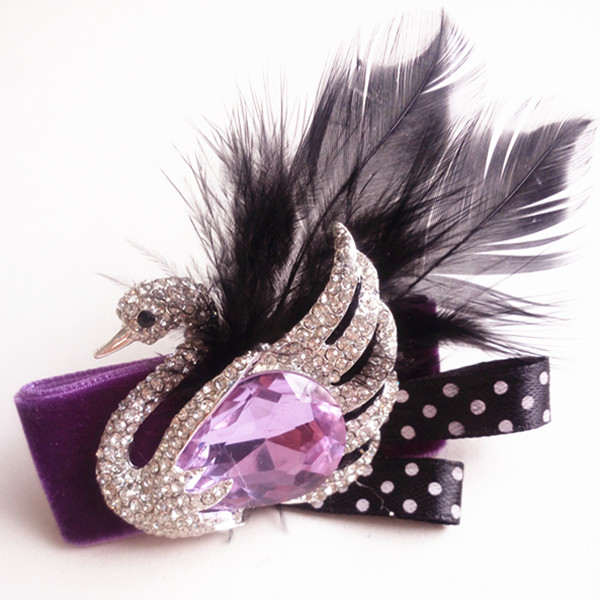 Broche Lovers en plume - Ref 1177065 Image 1