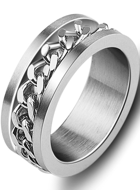 男士单身风钛钢可刻字时尚饰品