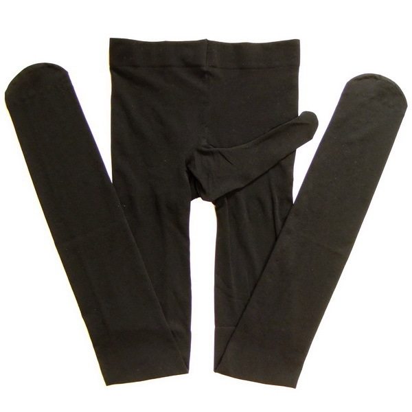 加厚男士带jj套连裤袜高弹天鹅绒包蛋蛋彩色打底裤丝袜开口