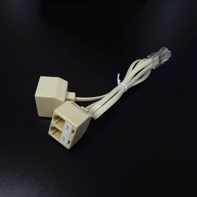 深简1分4转接线,1个网口转4个电话口电话交换机RJ45转RJ1
