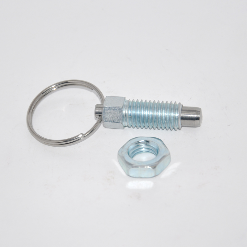 拉环弹簧销/拉环分度销/拉环旋钮柱塞GN717-A，M6/M8/M10/M12螺纹