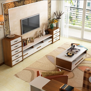 电视柜茶几组合套装简约北欧简约客厅电视机柜地柜储物茶桌包邮