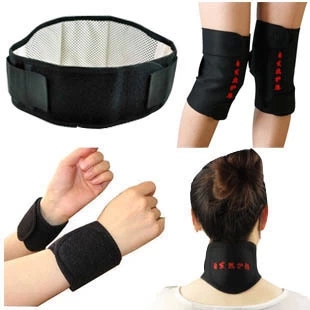 正品 四件套男女通用 托玛琳自发热护腰带护颈护膝护腕自发热套装