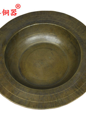 黄铜洗脸盆摆件工艺品