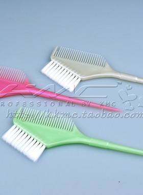 【外贸订单出口】优质推荐专业沙龙护理刷双面染刷 绿色手柄售完