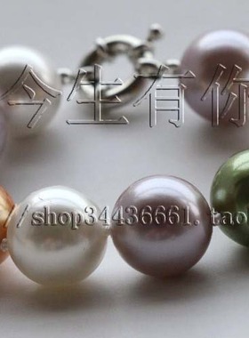 今生正圆贝珠手链