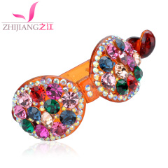 Zhijiang twisted clip bangs hair Korea rhinestone hair accessories hairpin teeth twist clip ponytail buckle female headdresses