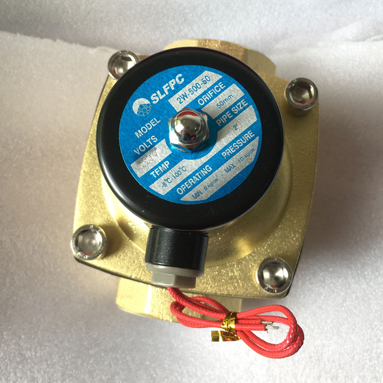 ³§¼ÒÖ±Ïú È«ÐÂÔ°ü×°Äþ²¨Ë®Á¢·½¶þͨµç´Å·§2W-500-50 AC220 50mm