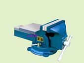 12寸16寸 大连大力牌 10寸 8寸 重型活动带砧台虎钳 6寸