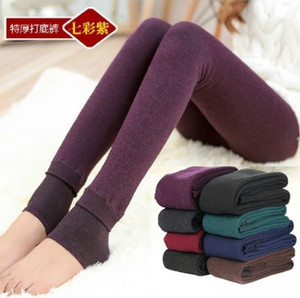 秋冬季保暖袜加厚七彩棉连裤袜踩脚黑色打底裤高腰加绒丝袜女一体