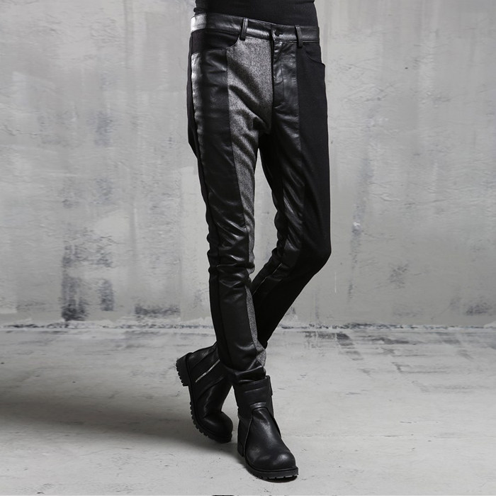 Pantalon cuir homme droit pour automne - Ref 1486234 Image 1