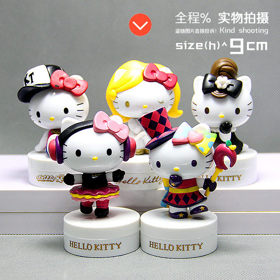 包邮精致 hello kitty 凯蒂猫 化妆音乐舞会 玩具礼物摆件公仔