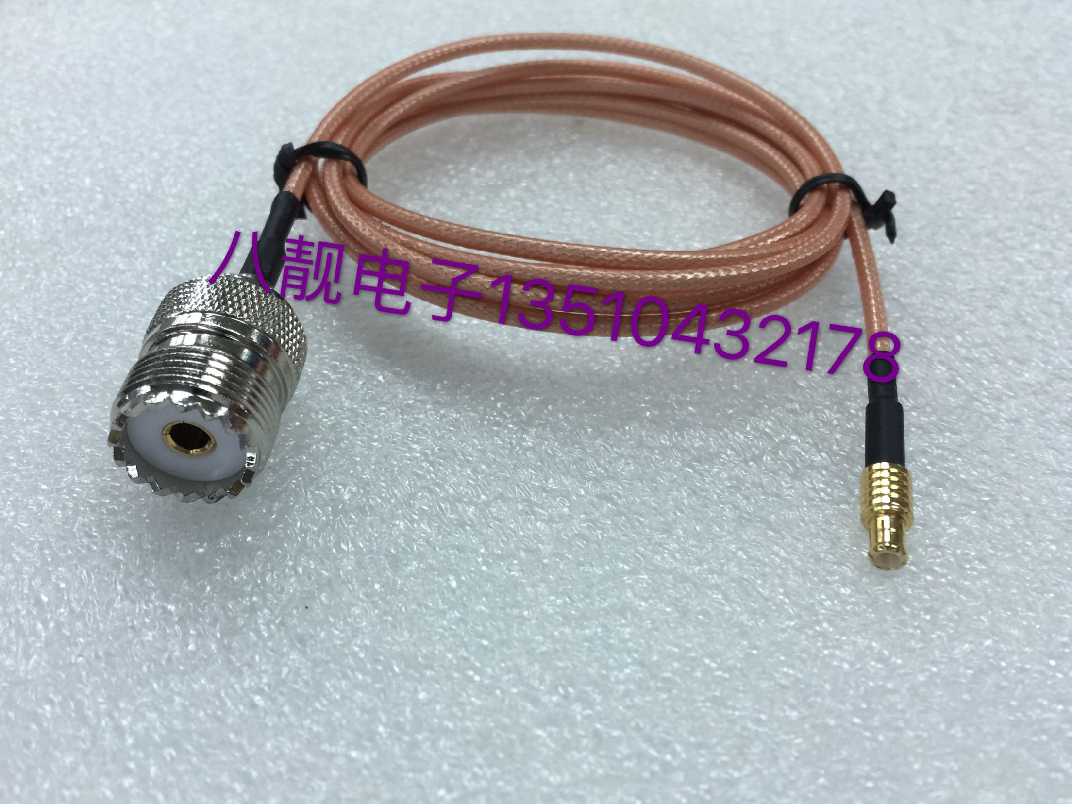 射频手台UHF-K/MCX-J同轴50欧AP跳线 RF高频M母转MCX公SL16线