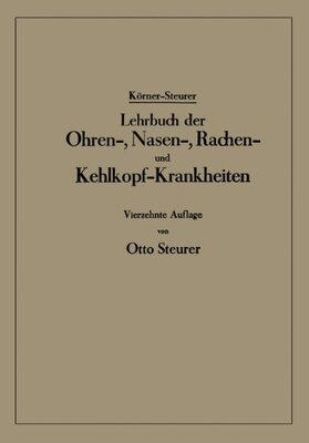 【预订】Lehrbuch Der Ohren-, Nasen-, Rachen-...