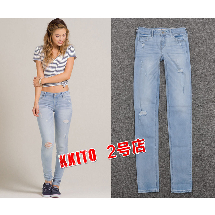 牛仔裤修身小脚裤显瘦长裤skinny