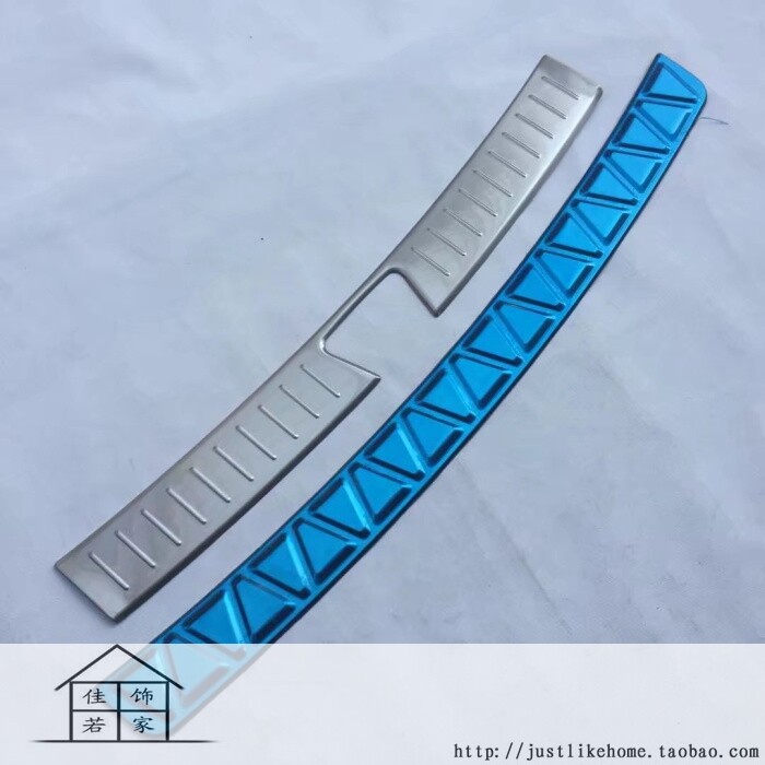 07-12款狮跑 专用不锈钢内外后护板 行李尾箱门槛条 后杠踏板装饰