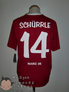 【10-11 美因茨05 主场球衣 14号 许尔勒 连德甲臂章】