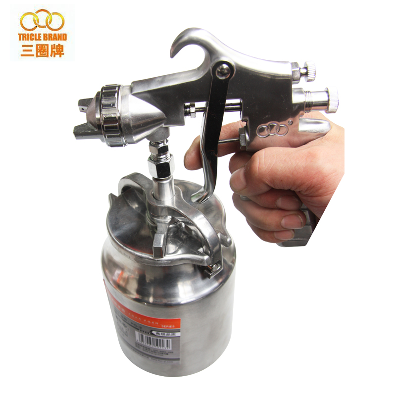 【三圈工具】油漆喷枪 下壶式喷漆枪 高压 喷漆枪 PQ-2 气动喷枪