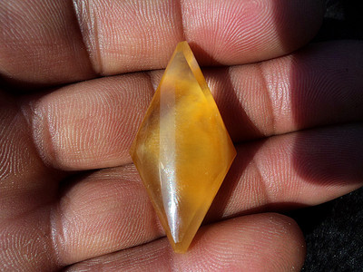 晶山角天然钛晶金发晶平安无事牌