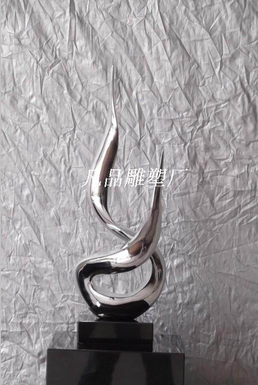 抽象雕塑摆件 时尚工艺品 树脂电镀雕塑  酒店工程配饰