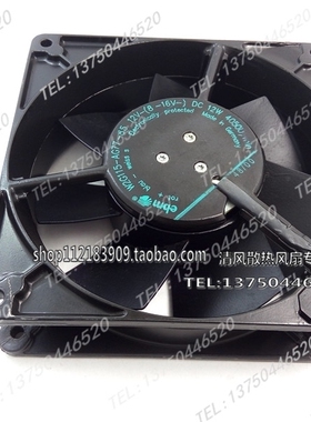 德国EBM W2G115-AG77-85 12V 12W 13cm 12738 耐高温 全金属风扇
