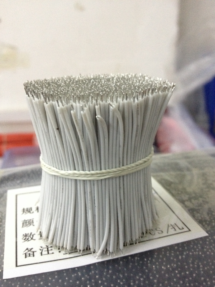 UL3239 28AWG电子线 长90MM导线 耐高温硅胶线 LED灯串线 连接线