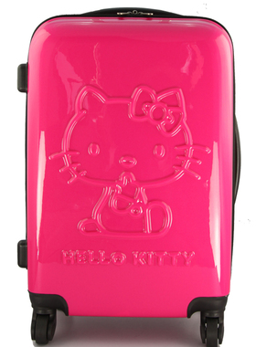 韩国正品hello kitty拉杆箱万向轮旅行箱20寸女生皮箱24寸行李箱