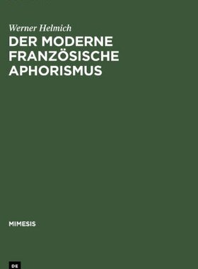 【预售】Der Moderne Franzosische Aphorismus:...