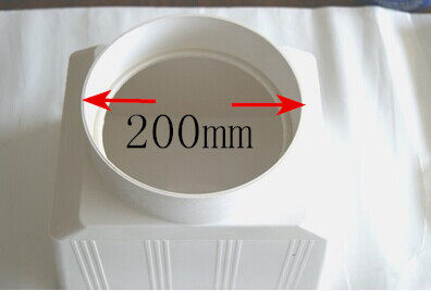 pvc水斗200mm屋檐排水管下水雨水管管材配件落水方雨水斗大漏斗