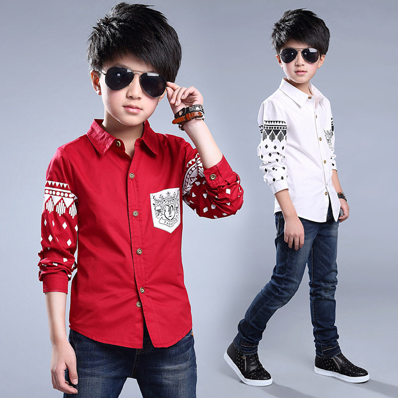 Chemise garcon à manche longue - Ref 2076588 Image 3