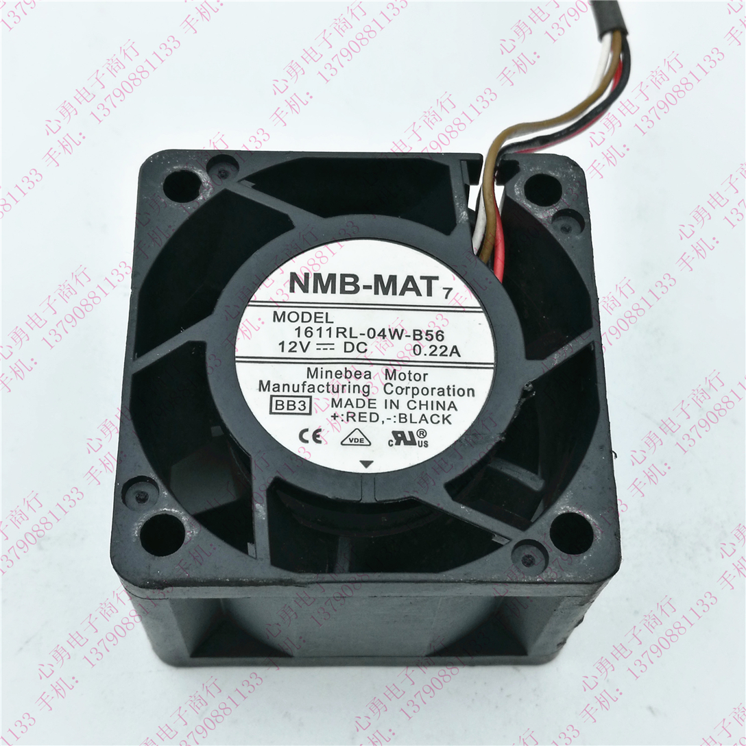 原装NMB 1611RL-04W-B56 12V 0.22A 4028 4线高转速暴力风扇