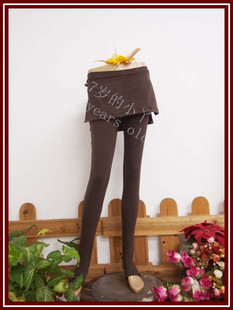 瑜伽肚皮舞人气打底裤 私人制定H73 意大利弹力棉侧衩腰裙踩脚裤