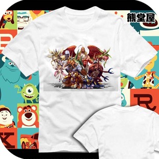 数码宝贝数码暴龙伽偻达兽花仙兽祖顿兽超比多纯棉衣服T恤短袖