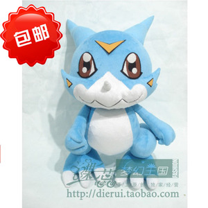 数码宝贝 V仔兽 数码暴龙 精灵  V-mon 毛绒玩具 毛绒公仔 定做
