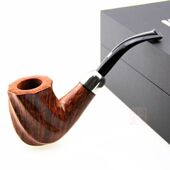 意大利卡斯特罗烟斗Collection KKKK级石楠木光面手工斗银圈军插