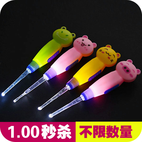 卡通动物可拆卸清洁发光耳勺