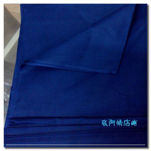 店长推荐 老式蓝平布薄款 蓝色平纹面料 深蓝涤卡布料中国风