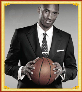 包邮NBA CBA篮球明星照片转印花十字绣钻石画 欧文库里乔丹科比