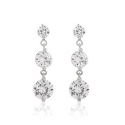 Love Korea fashion zircon earrings new color female temperament hypoallergenic earrings Super Flash Korean Pak match accessories