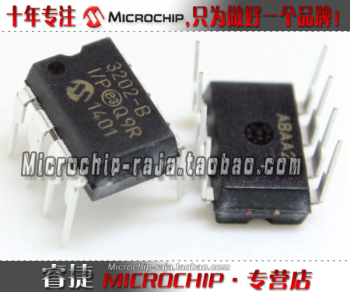 MCP3202-BI/P DIP8 原装正品 Microchip微芯专营店 现货