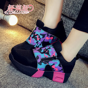 Yalaiya spring 2016 Korean printing write platform lazy Joker sport shoes women's casual shoes with low heels shoes wave