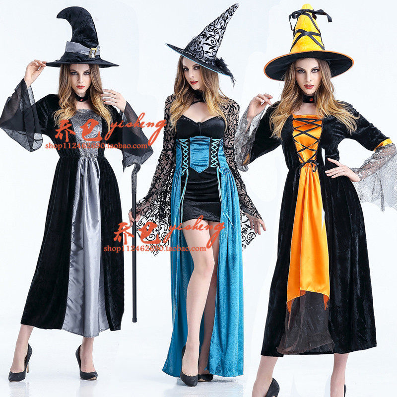 Halloween万圣节成人女巫婆精品服装cosplay派对化妆舞会服演出服