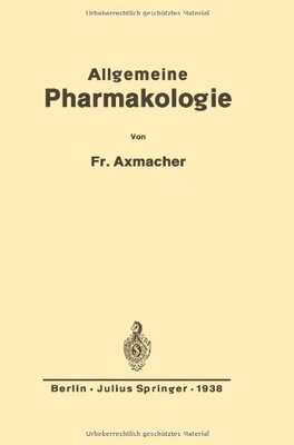 【预订】Allgemeine Pharmakologie: Ein Grundr...