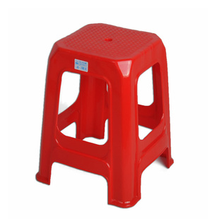 客厅餐桌方椅子朔料胶登子 创意高板凳 时尚 成人家用加厚塑料凳子