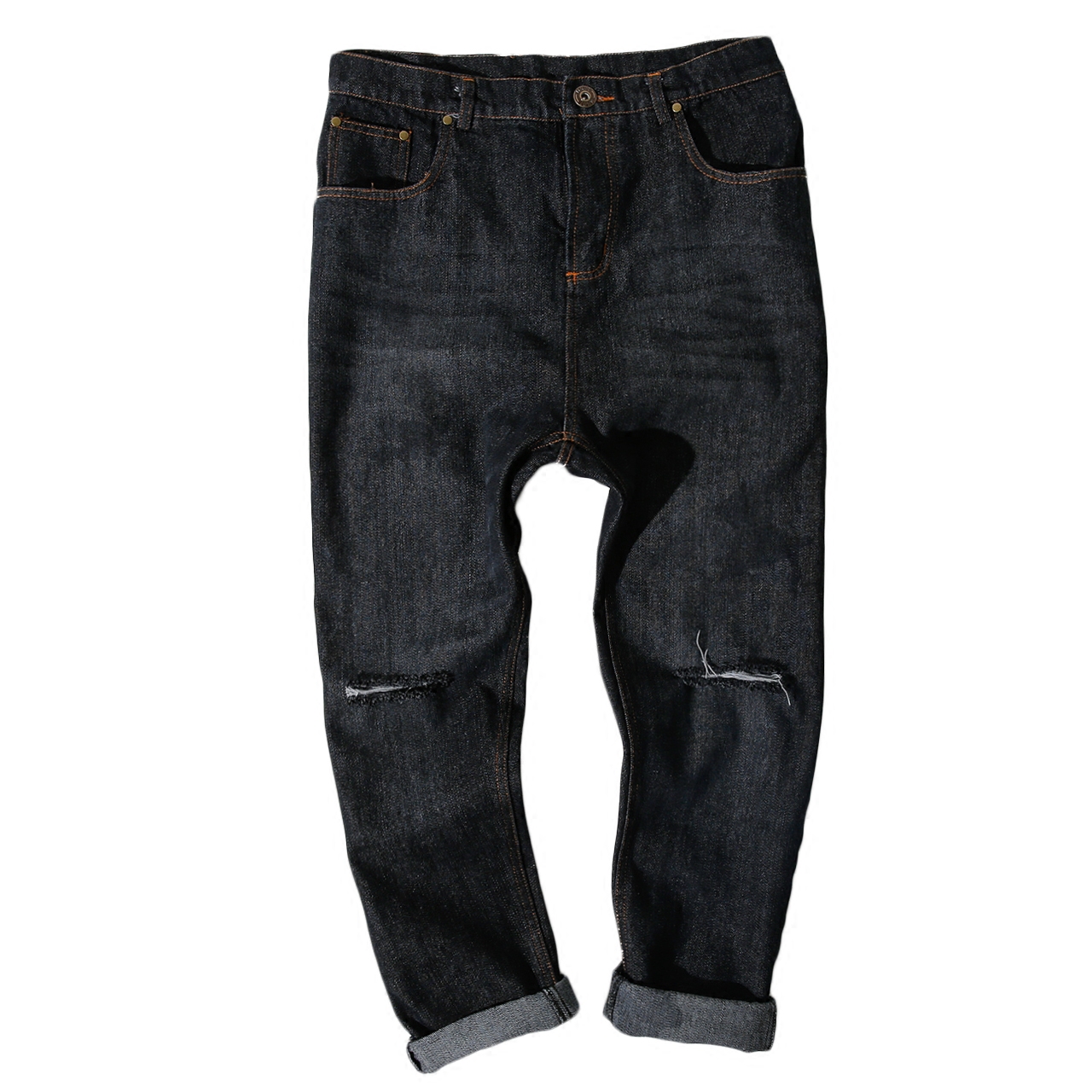 Jeans pour jeunesse droite en vrac en coton pour automne - Ref 1482776 Image 5