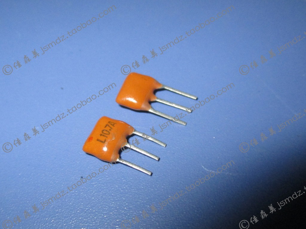 10.7MHZ晶振陶瓷滤波器三脚 L10.7A 收音机调频中频LT10.7MA5现货