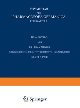 【预订】Commentar Zur Pharmacopoea Germanica