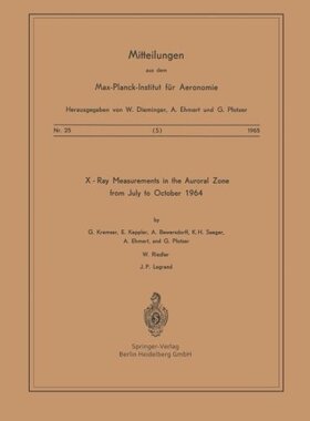 【预订】X-Ray Measurements in the Auroral Zo...