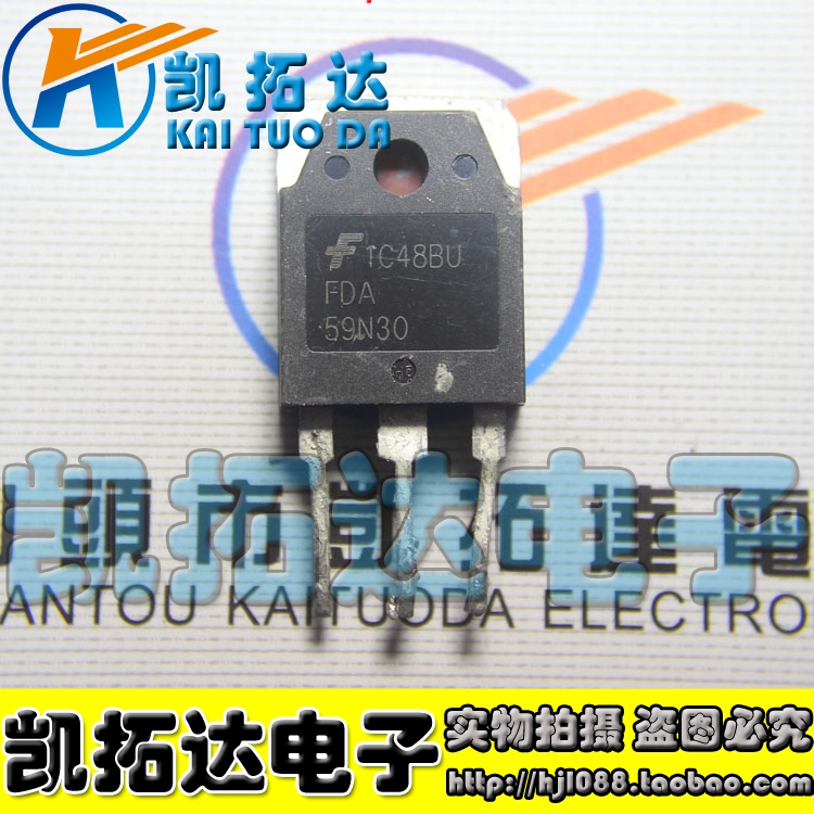 【凯拓达电子】FDA59N30 场效应 59A300V TO3P 59N30 进口拆机