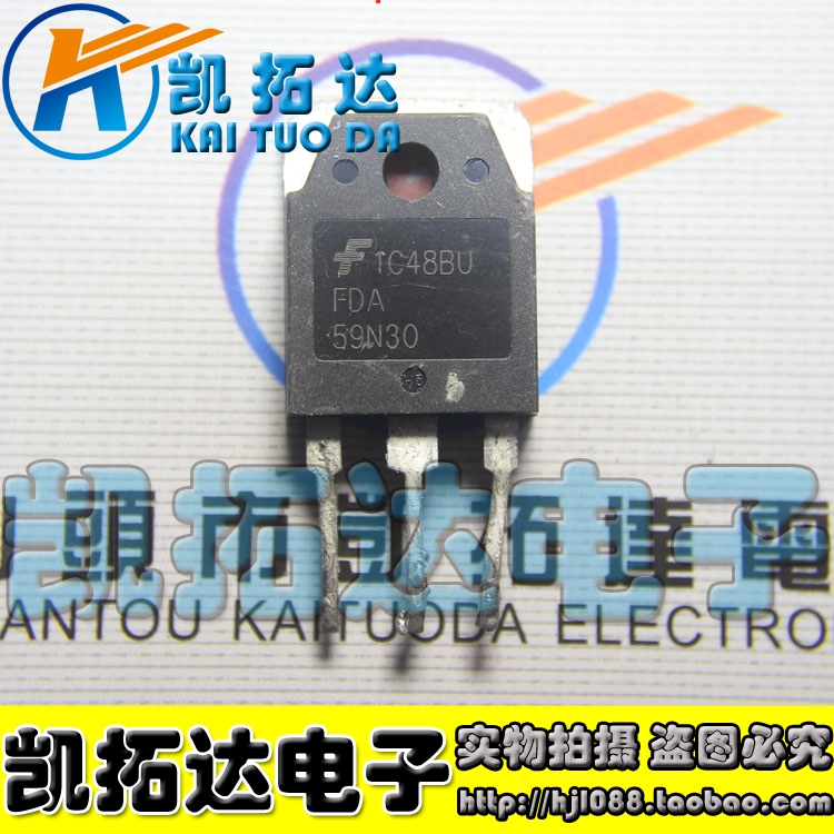 【凯拓达电子】FDA59N30场效应 59A300V TO3P 59N30进口拆机